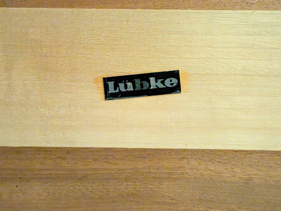 Image 1 of Tavolo da pranzo originale di metà secolo Lübke, tavolo vintage allungabile in rovere