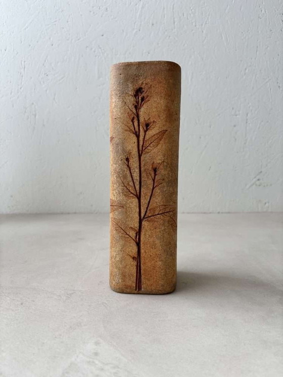 Image 1 of Japandi Herbarium vase Raymonde Leduc 1970s