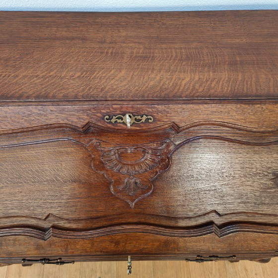 Image 1 of Vintage Louis XV secretary chest of drawers country office desk