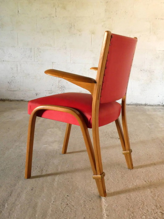 Bow Wood Sessel, Steiner, 1950 – Holz, Messing, Design (photo 7 of 7)