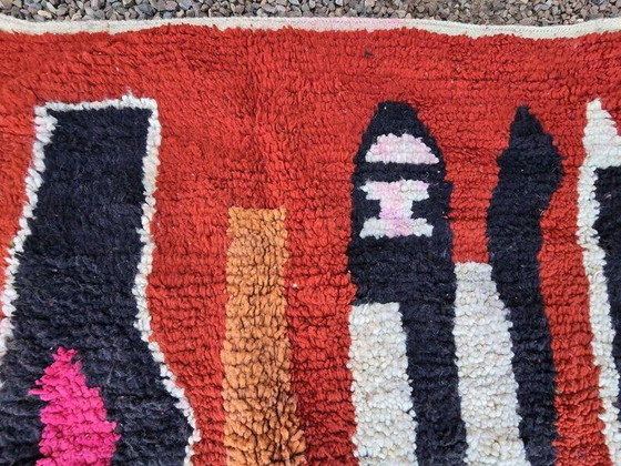 Marokkaans ecru vloerkleed met kleurrijke patronen 250cmx150cm – Vloerkleden en tapijten, Wool, Bohemian (photo 4 of 10)