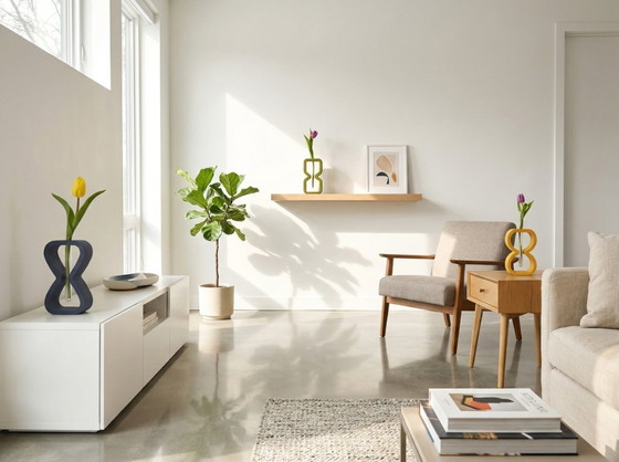 Image 1 of Relojes de arena atemporales (juego de 3 jarrones tallados)