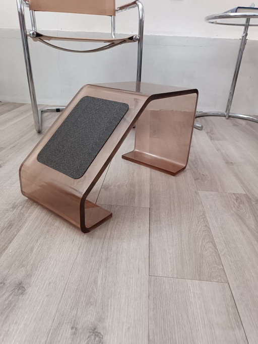 Repose Pieds Par Michel Dumas Pour Roche Bobois 1970s – hockers en poefs, Plexiglass