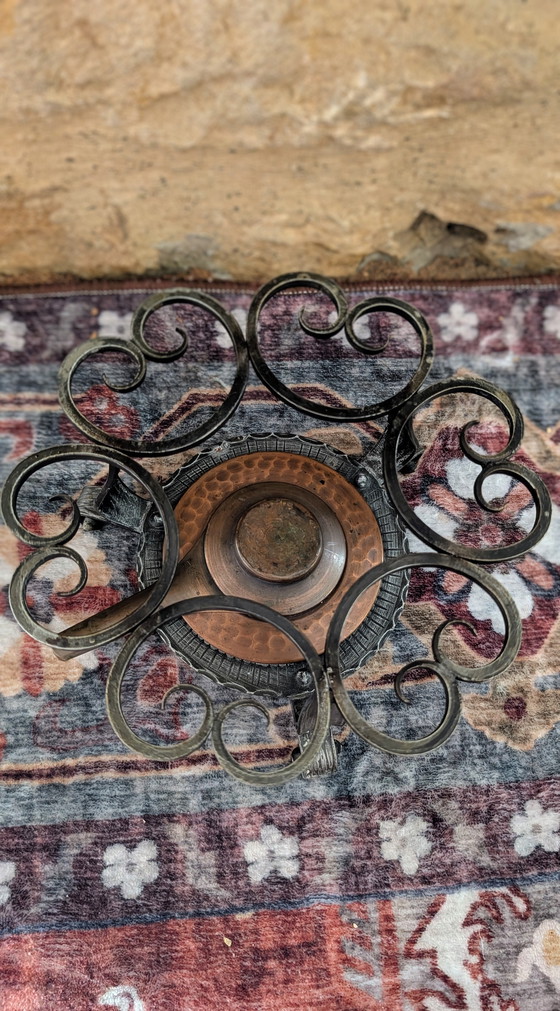 Image 1 of Set da fonduta NELSI in rame martellato, Souillac, Francia