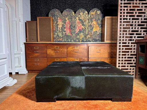 CASA MIANO ITALIA sgabello XXL pelliccia nera
