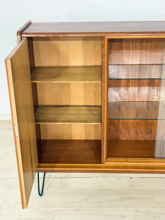 Image 1 of Mid-Century Highboard / Vintage Sideboard / Display Cabinet / Living Room Cabinet – 1960s