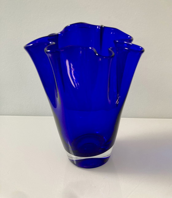 Image 1 of Kobaltblauwe servetvaas