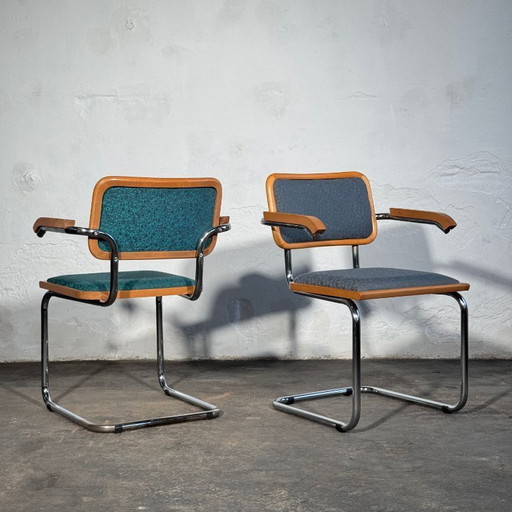 Ensemble de 4 chaises rembourrées de style Cesca par Stol Kamnik, années 1960