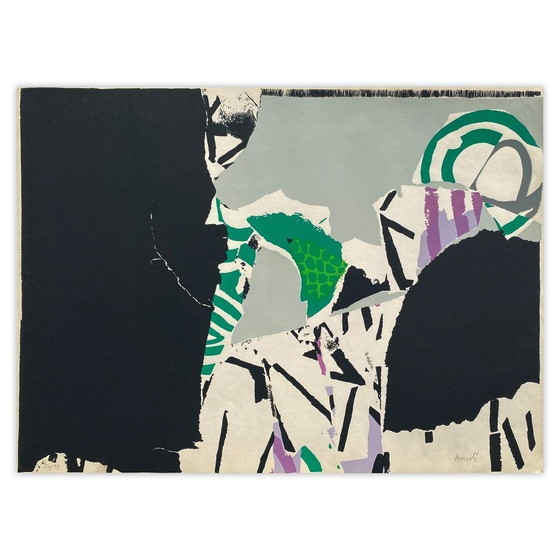 Image 1 of Marcello AVENALI Composition Signed screenprint 1975