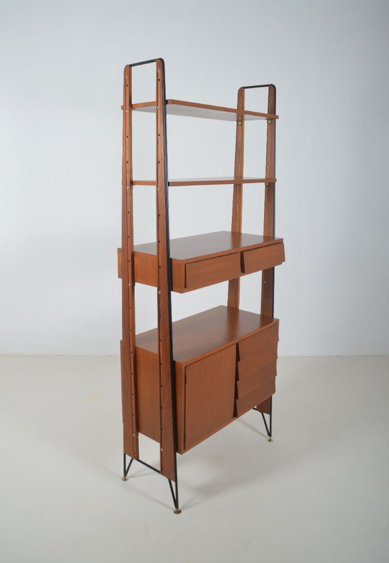 Image 1 of Italian freestanding wall rack by ISA Bergamo, 1950s