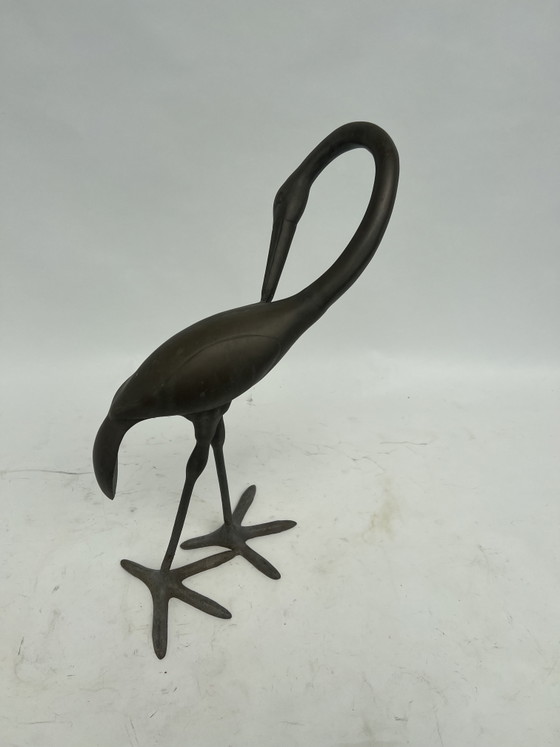 Image 1 of Reiherstatue aus Gusseisen