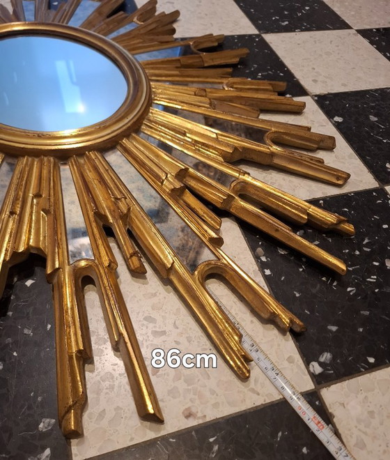 Image 1 of Specchio ovale da sole 86x66cm rara edizione Deknudt