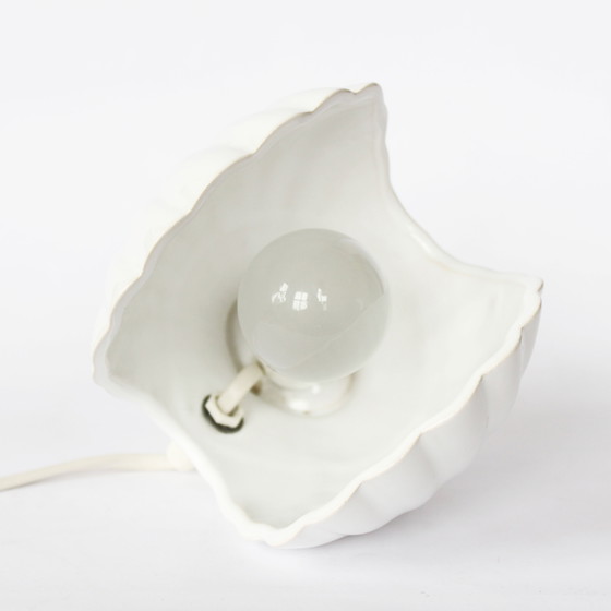 Image 1 of Rare Vintage Ceramic Shell Table Lamp