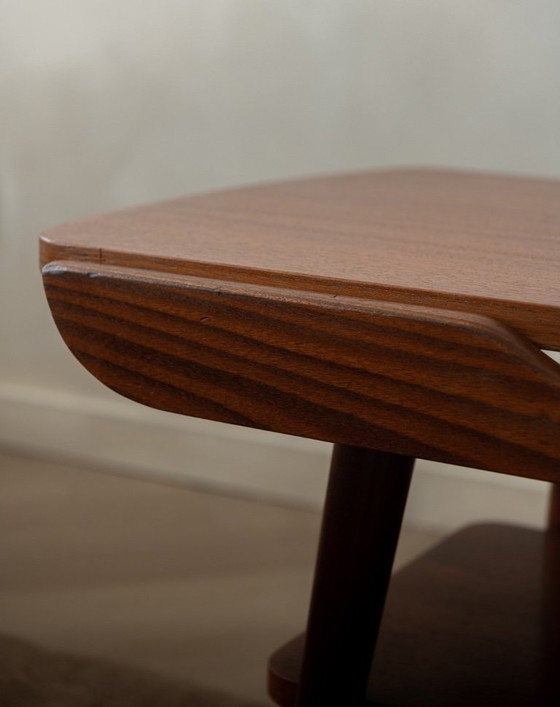 Image 1 of Vintage Teak Coffee Table Attributed to Louis van Teeffelen with Reversible Top, Dutch Mid-Century, 1950s