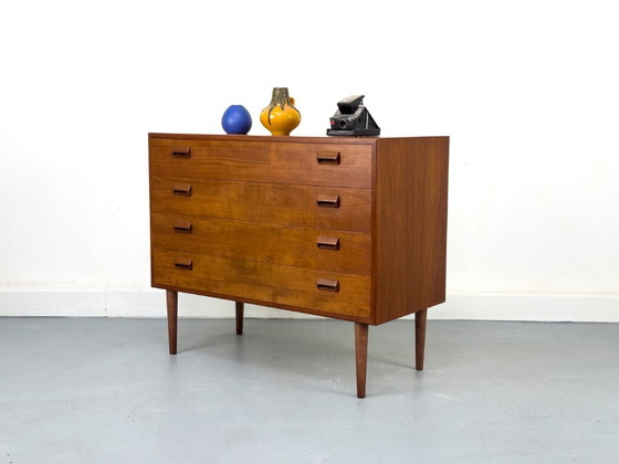 Danish Teak Chest of Drawers by Børge Mogensen for Søborg Møbelfabrik, 1960s – Wood, Vintage (photo 17 of 17)