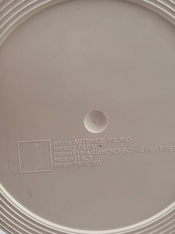 Image 1 of Dedalo paraplubak van Emma Gismondi Schweinberger voor Artemide, 1966, wit ABS, ruimtetijdperk