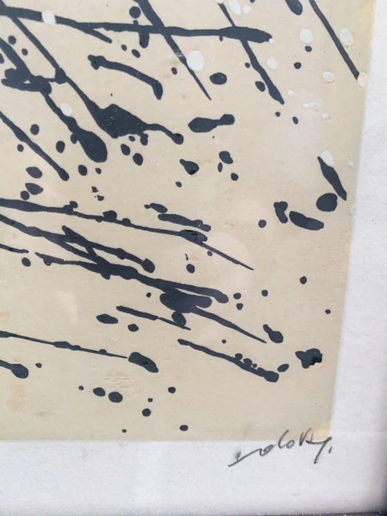 Lithographie Gianni Dova, années 1960, Peintures et dessins (photo 4 sur 4)