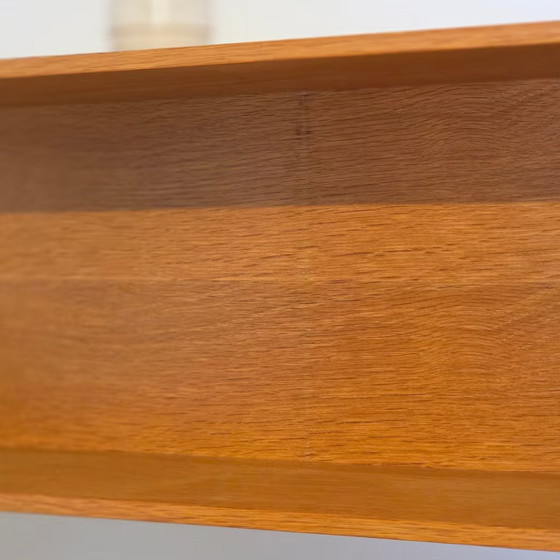 200cm! Walter Wirz, Wilhelm Renz vintage floating wall shelf – Shelving unit, Wood (photo 7 of 10)