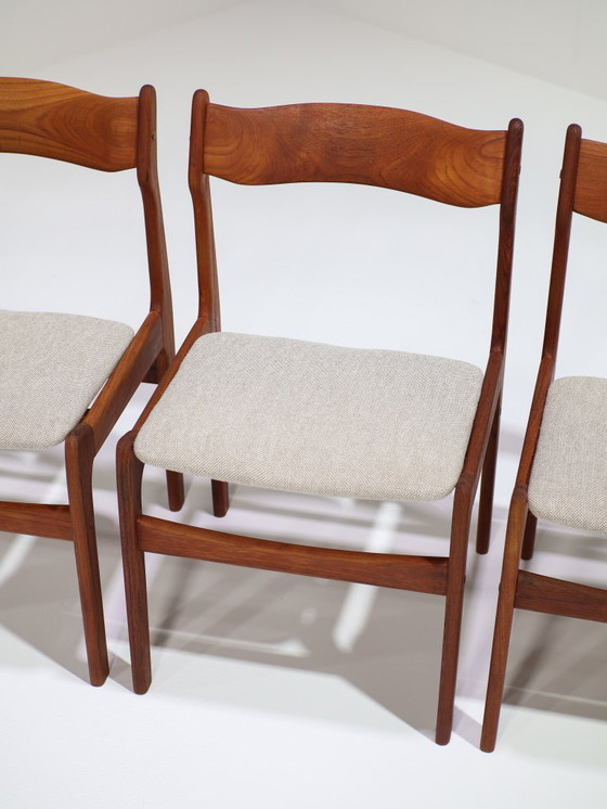 Image 1 of 6 sedie da pranzo in teak danese Burchardt Nielsen