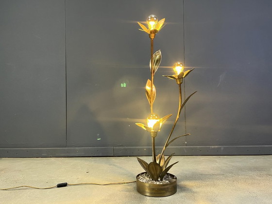 Image 1 of Lámpara de pie Lotus de Maison Jansen, años 70