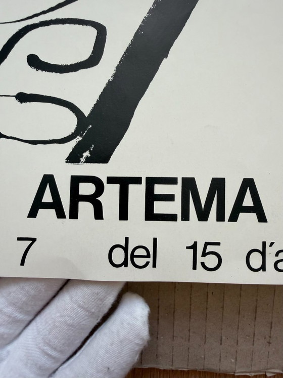 Joan Miró (1893-1983), Galería Artema Barcelona, ​​1980, originele vintage tentoonstellingsposter, gedrukt (photo 4 of 11)