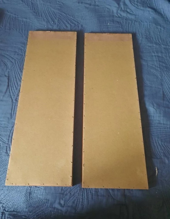 Image 1 of set of 2 gouache pieces Congo 1950 African art Hunting and Dance