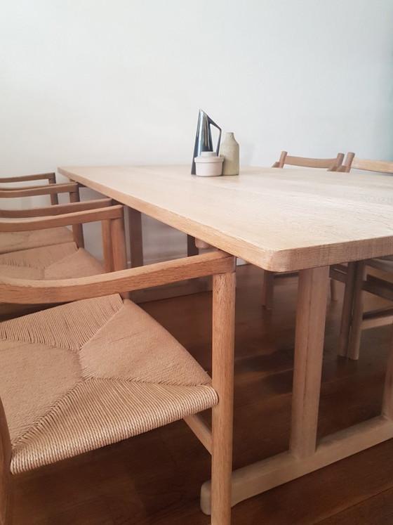 Image 1 of Børge Mogensen BM6286 Mesa de comedor Shaker para Fredericia en roble macizo enjabonado