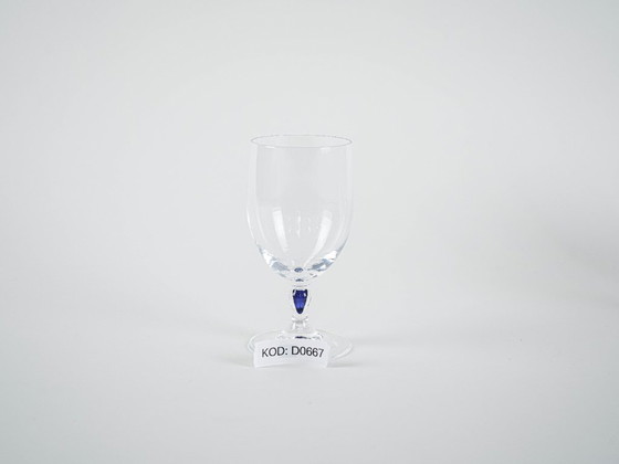 Image 1 of Servizio di bicchieri Venise Saphir, design francese, anni '70, prodotti da Cristal d'Arques