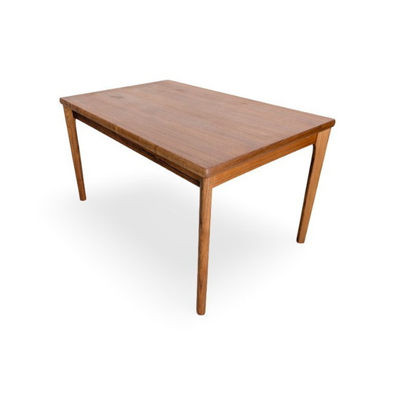 Image 1 of Table de salle à manger extensible Jalk Grete originale, style milieu du siècle, teck de Glostrup