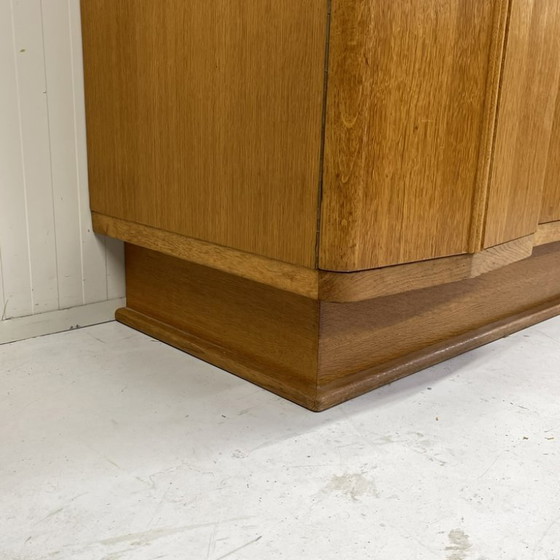 Image 1 of Bijzonder vormgegeven vintage j`60 kledingkast linnenkast hang leg