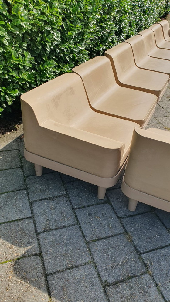 Sixinch Offshore Set lounge modulare di design 20 pezzi taupe vintage – Divani modulari, Plastic (photo 5 of 35)