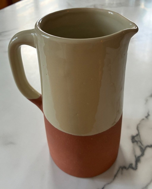 Brocca in terracotta bicolore