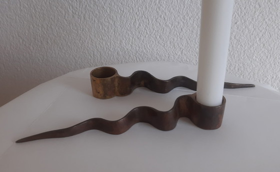Portacandele Serpentina Brutalisti in Ottone – Brass (photo 5 of 5)