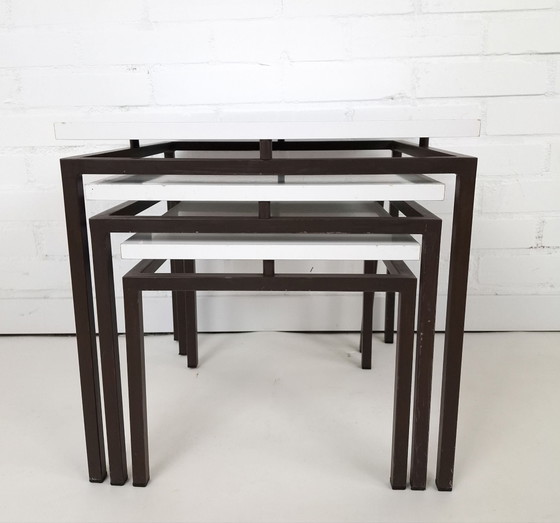 Vintage Stiemsma nesting tables 60s/70s mid century modern – Side tables, Metal, lamine (photo 3 of 11)