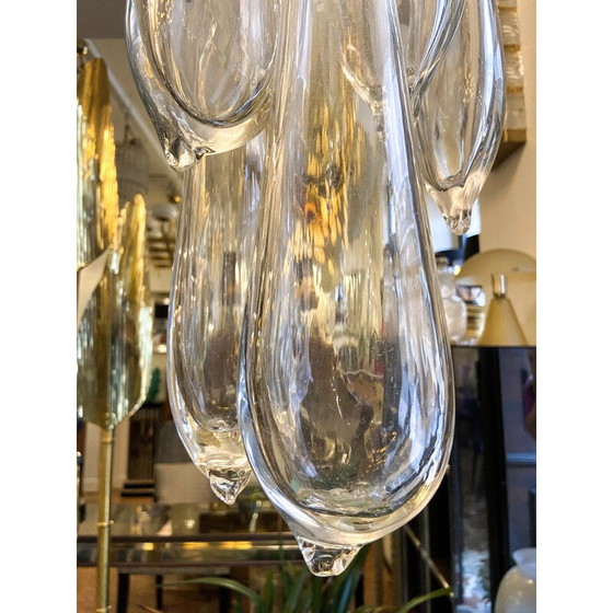 Image 1 of Vintage Venini Murano glass chandelier, Italy 1970s