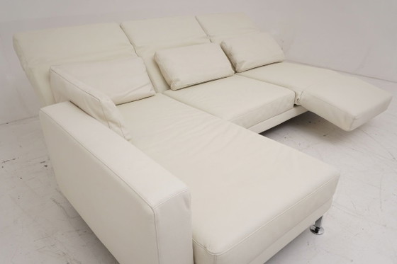 Brühl & Sippold Moule Lounge Sofa Couch White Leather Multifunctional – Modular sofas (photo 7 of 11)