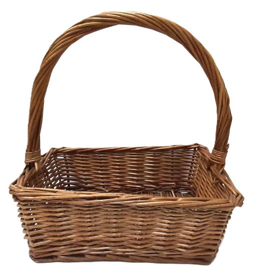 Vintage Large Wicker Basket 35 x 45 x 20 cm