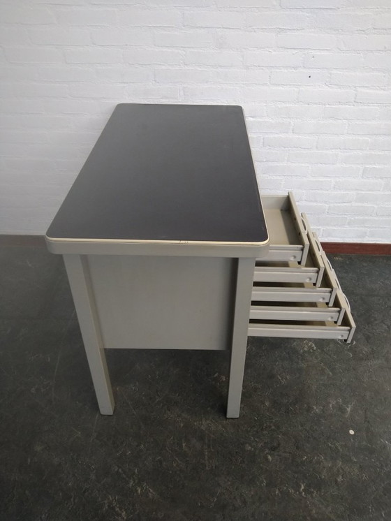 Image 1 of Gispen metalen bureautje met 5 lades 