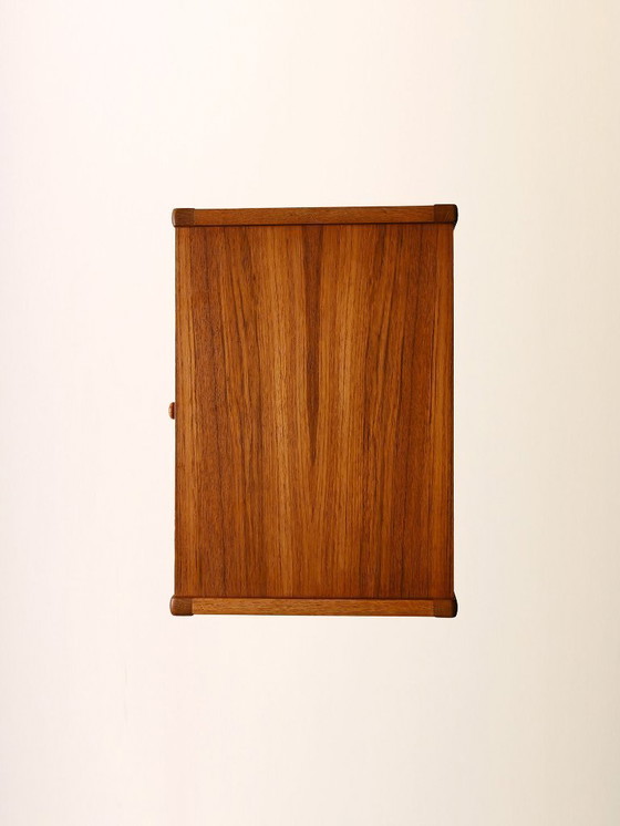 Image 1 of Scandinavian Vintage Teak Nightstand with Shelf