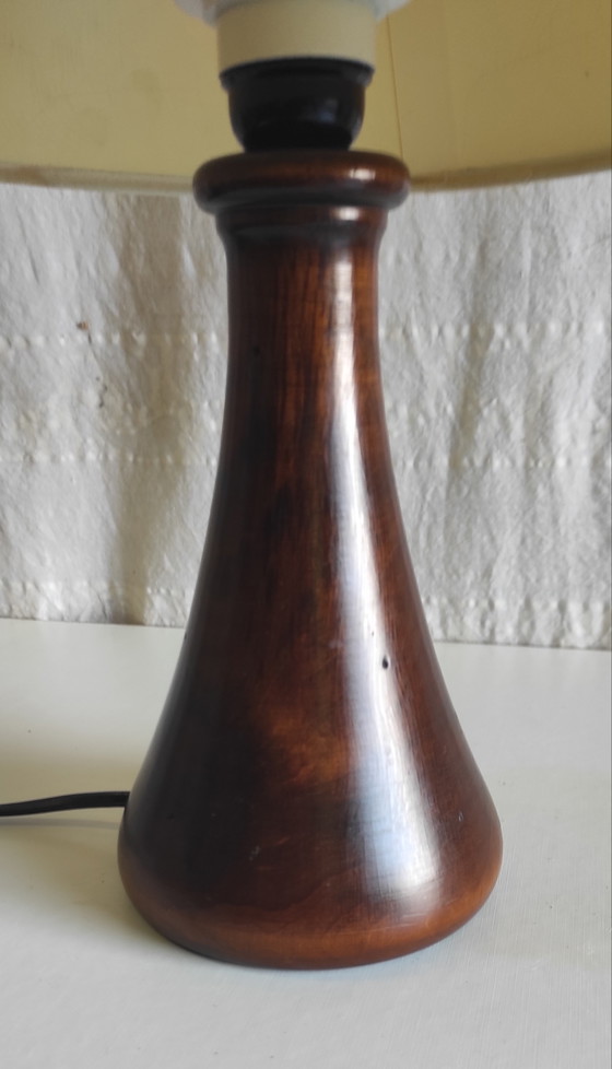 Image 1 of Scandinavian Style Solid Wood Table Lamp - Mid-20th Century
