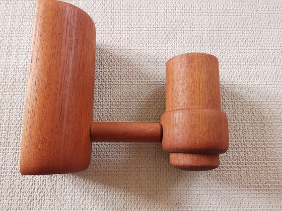 Image 1 of Ensemble d'appliques murales Domus de design danois en teck