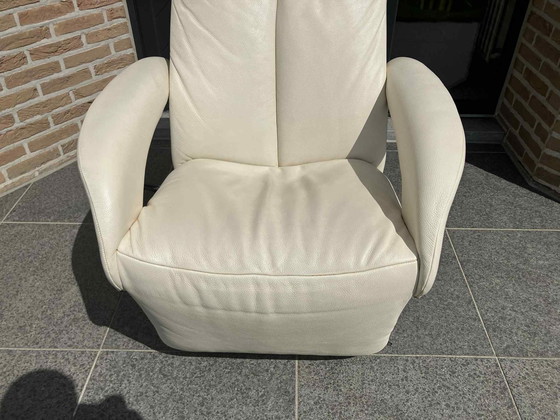 Image 1 of Jori Symphony Pelle beige (bianco crema), Medi, poltrona reclinabile monomovimento