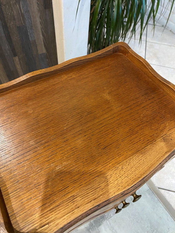 Image 1 of Paar nachtkastjes met lades en nis, Lodewijk XV-stijl