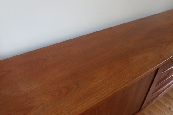 Grande credenza vintage in teak danese 1960 – Roche Bobois, Credenze, Legno (photo 7 of 13)