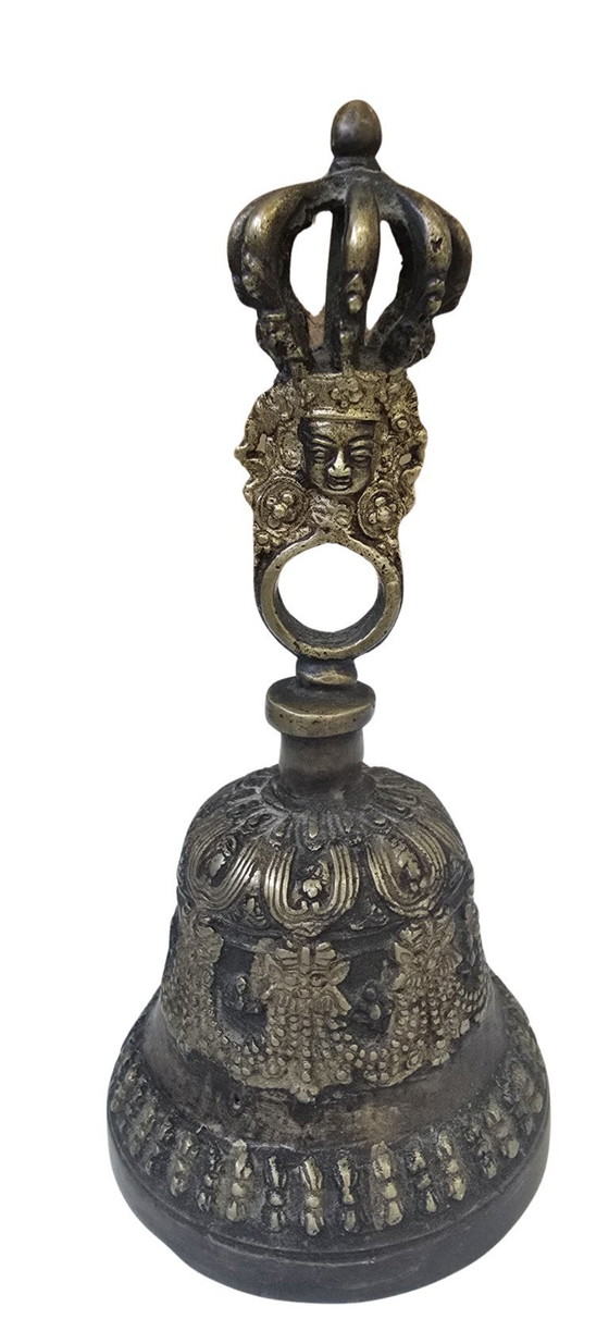 Image 1 of Rare Tibetan Ritual Bell (Ghanta/Drilbu) Large Size