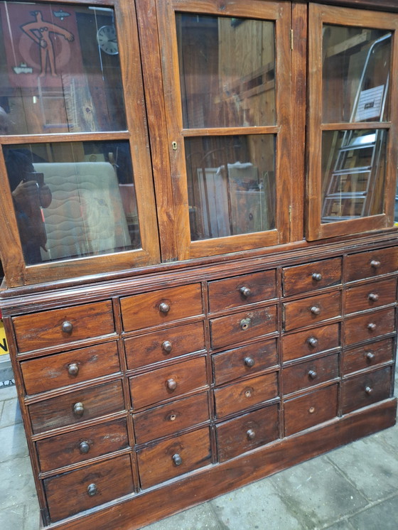 Image 1 of Teak apothecary cabinet