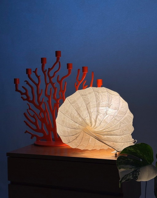 rare vintage Ikea paper "Enklav" table Lamp – Sweden, 1990s