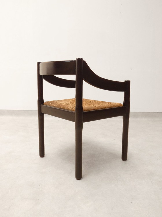 Sillas Cassina Carimate - ratán marrón – Sillas de comedor, Wicker, Vintage (photo 26 of 29)