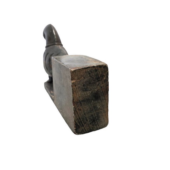 Image 1 of Oude speksteen boekensteun duif