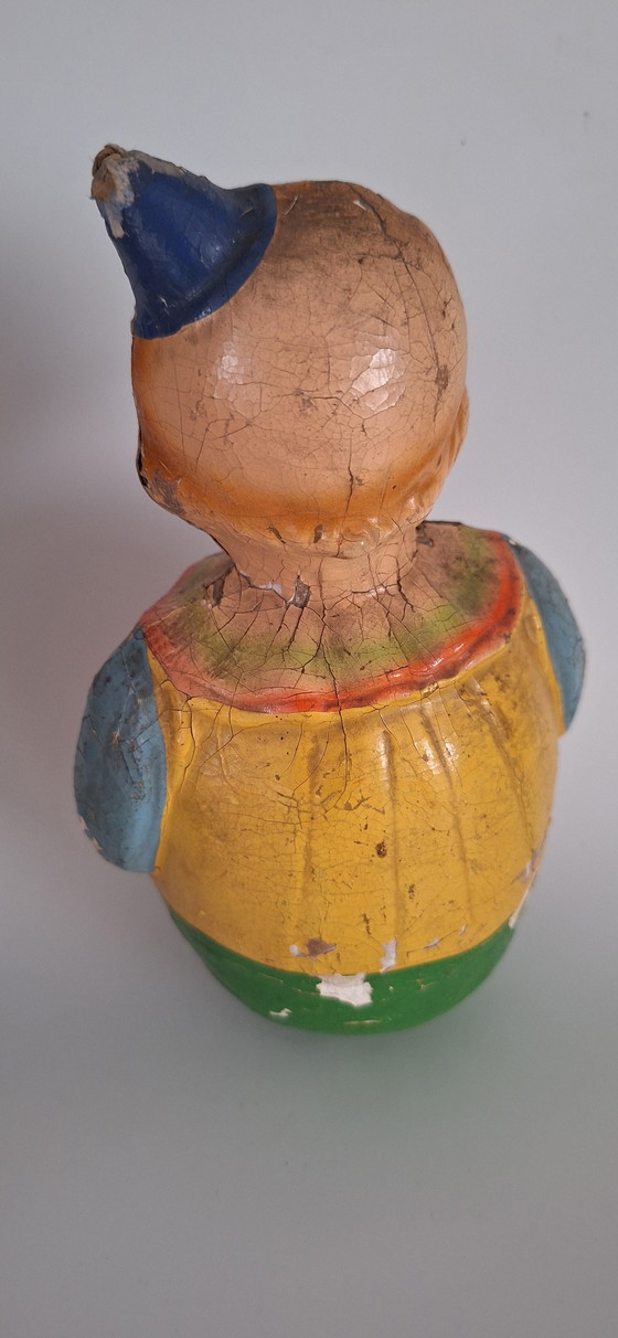 Image 1 of Unique collection of antique Roly Poly Shoe Hut clowns